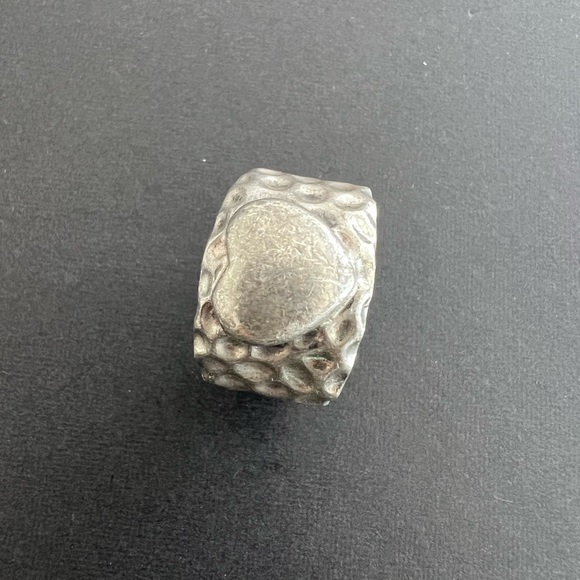 Size 8 silver wide band ring . - Picture 1 of 9